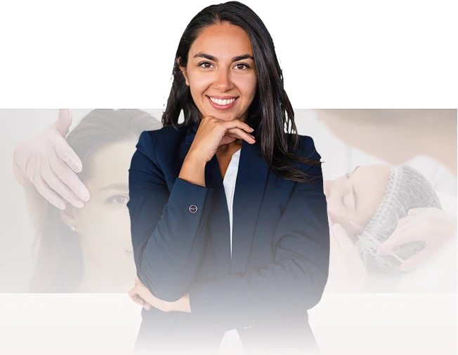 Doutora Elisa Carvalho chamando para agendar uma avaliação