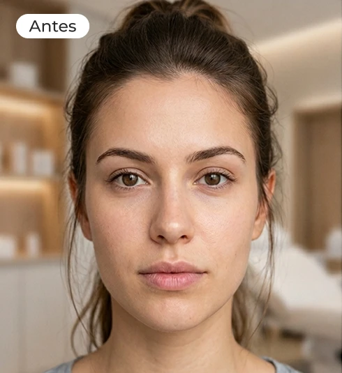 Preenchimento Labial antes do tratamento